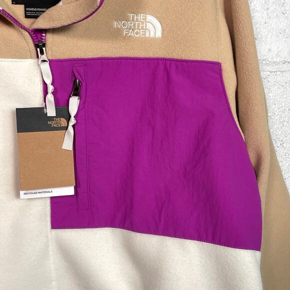 The North Face Denali Sweatshirt, Khaki stone/G white/Purple cactus XL - Picture 2 of 9